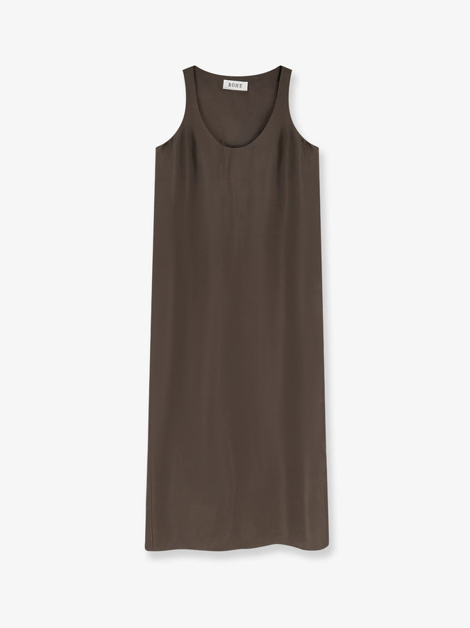 Rohe Long Silk Dress Earth