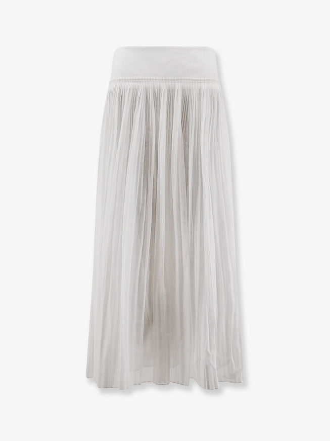 Rohe Pleated Cotton Skirt Opticwhite
