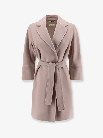 S Max Mara Arona Virgin Wool Coat Beige Rosa