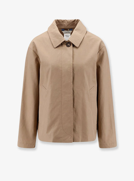 'S Max Mara Smmbambola Biologic Cotton Blend Jacket Cammello