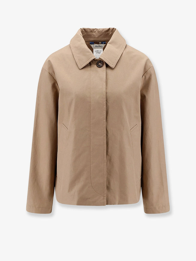 'S Max Mara Smmbambola Biologic Cotton Blend Jacket Cammello