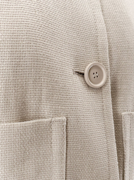 'S Max Mara Smmdattero Linen And Cotton Jacket
