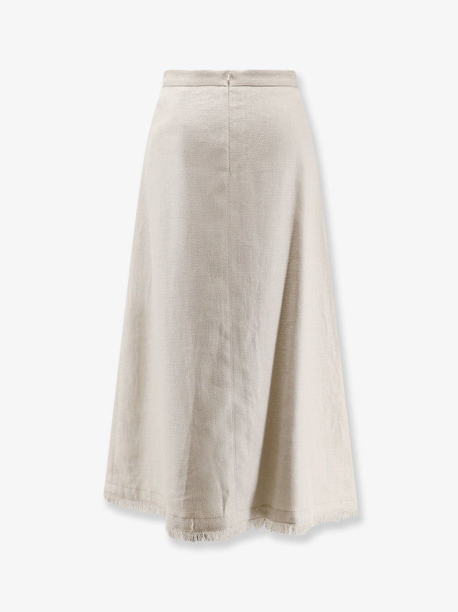 'S Max Mara Smmfiocchi Linen And Cotton Skirt