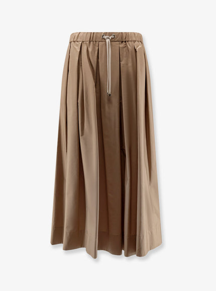 'S Max Mara Smmpineta Cotton Skirt Deserto