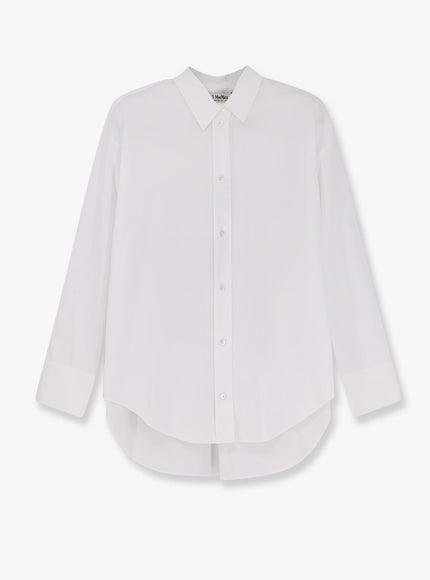 'S Max Mara Smmadele Cotton Shirt Bianco