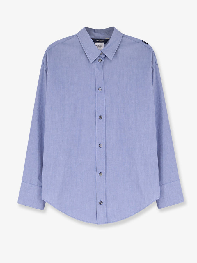 'S Max Mara Smmadele Cotton Shirt Bluette