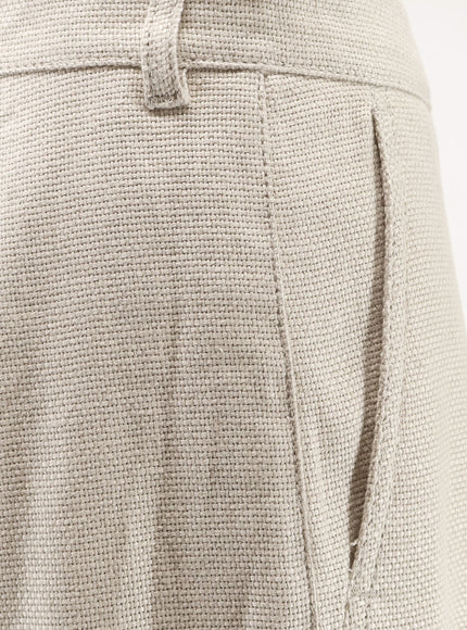 'S Max Mara Stretch Cotton And Linen Trousers