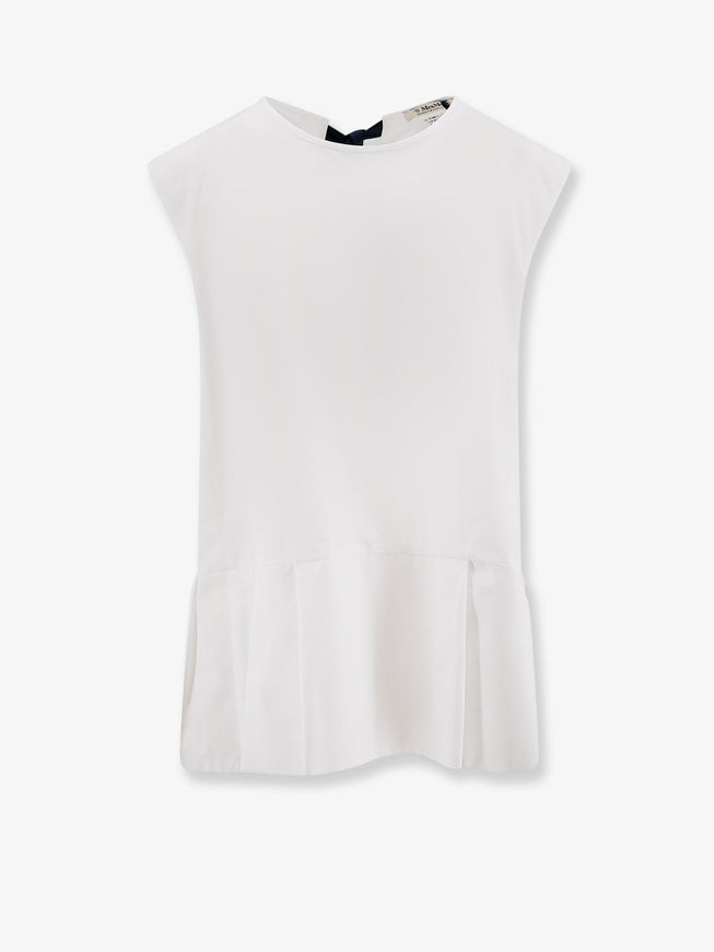 'S Max Mara Smmbrava Vissuto Cotton Shirt Bianco