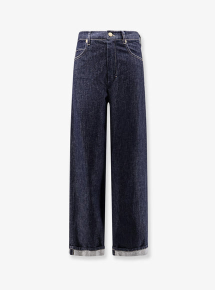 'S Max Mara Smmchiara Cotton Jeans Blu Marino