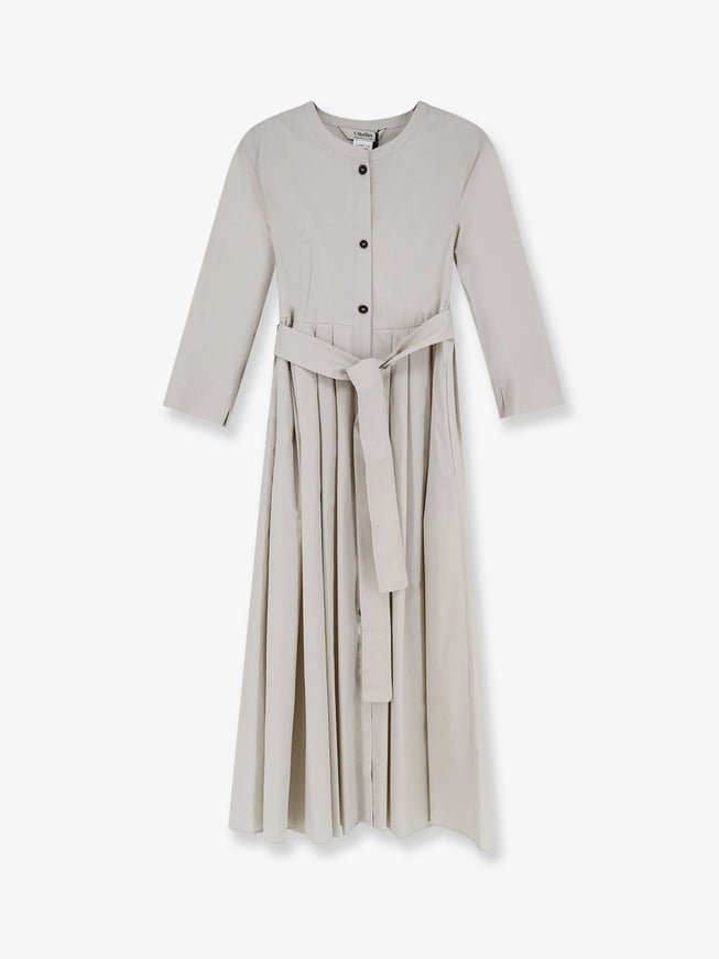 'S Max Mara Smmgiorno Cotton Dress Ghiaccio