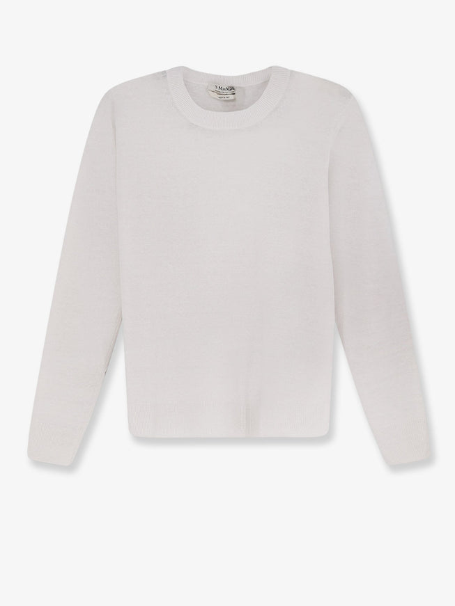 'S Max Mara Smmfervore Linen Sweater Bianco