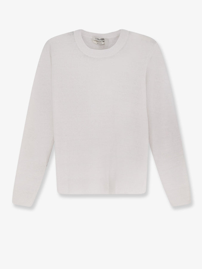 'S Max Mara Smmfervore Linen Sweater Bianco