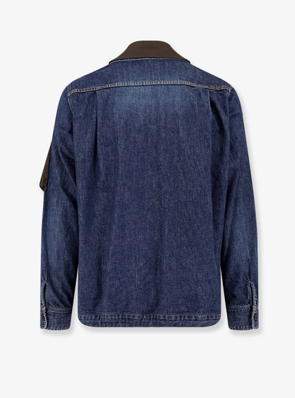 Sacai Denim Jacket With Nylon Inserts