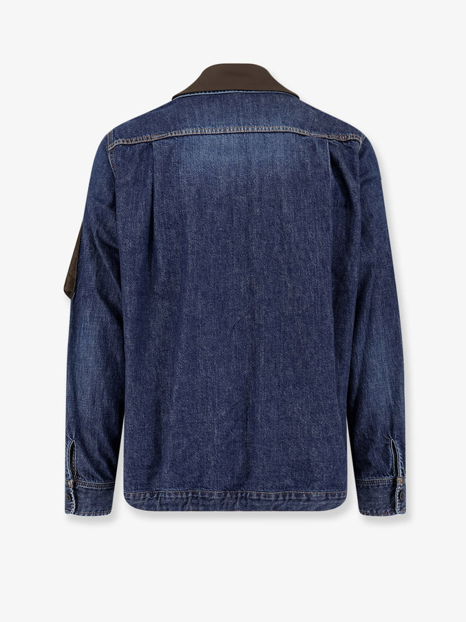 Sacai Denim Jacket With Nylon Inserts