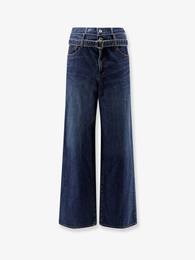 Sacai Blue Denim Jeans Blue