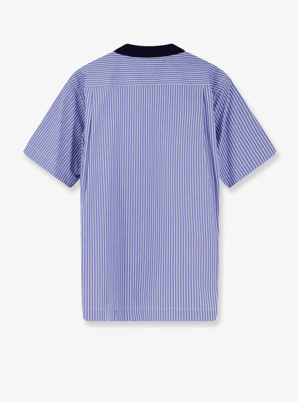 Sacai Striped Fabric Polo Shirt