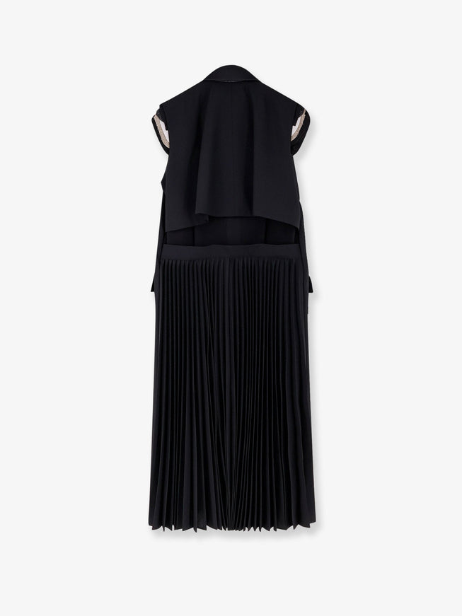 Sacai Wool Blend Blazer Dress