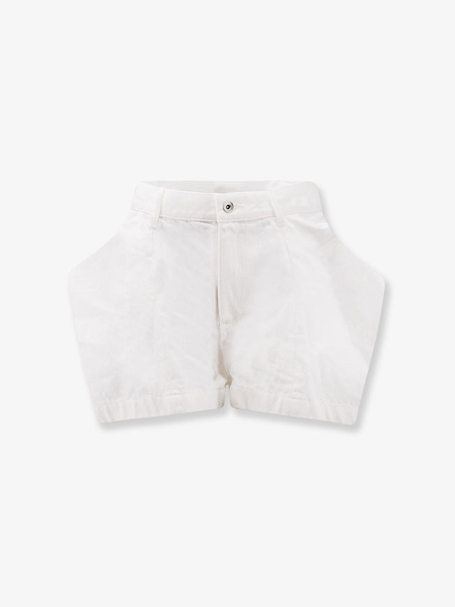 Sacai Cotton Shorts Off White