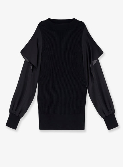 Sacai Cotton Sweater Black