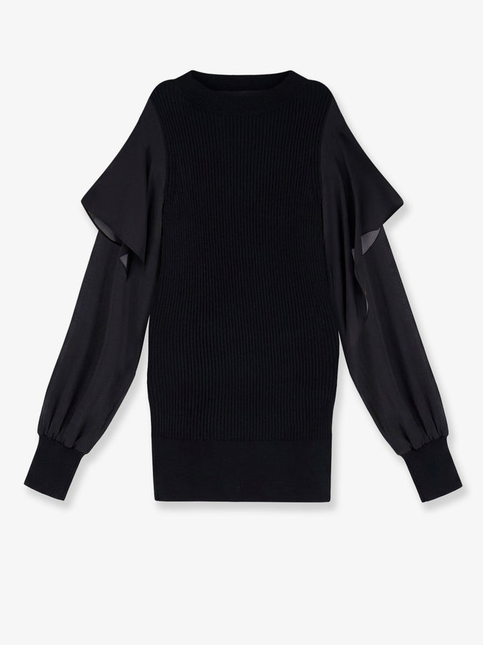 Sacai Cotton Sweater Black