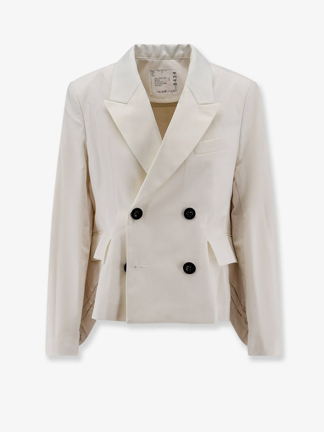 Sacai Blazer With White Denim Insert On The Back Off White