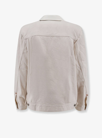 Sacai Blazer With White Denim Insert On The Back