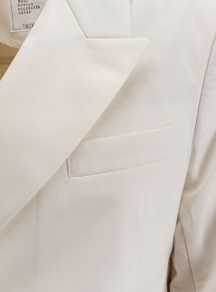 Sacai Blazer With White Denim Insert On The Back