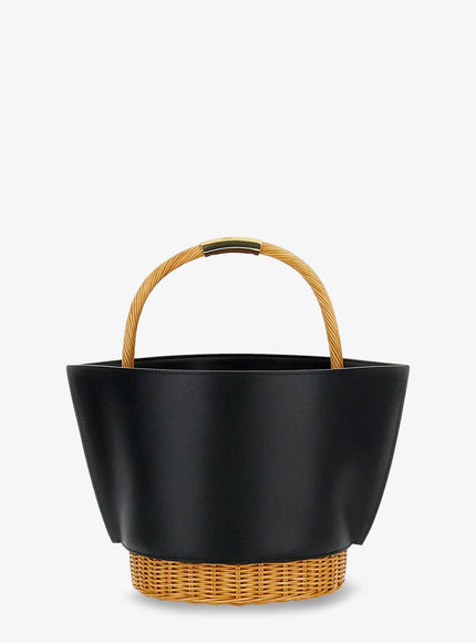 Sacai Leather Crossbody Bag With Logo On The Front