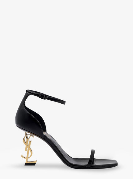 Saint Laurent Opyum 85 Patent Leather Sandals Nero