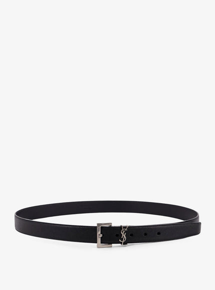 Saint Laurent Leather Belt Nero