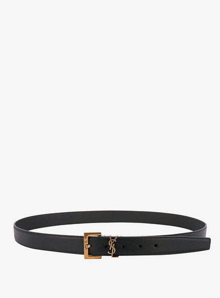 Saint Laurent Leather Belt Nero
