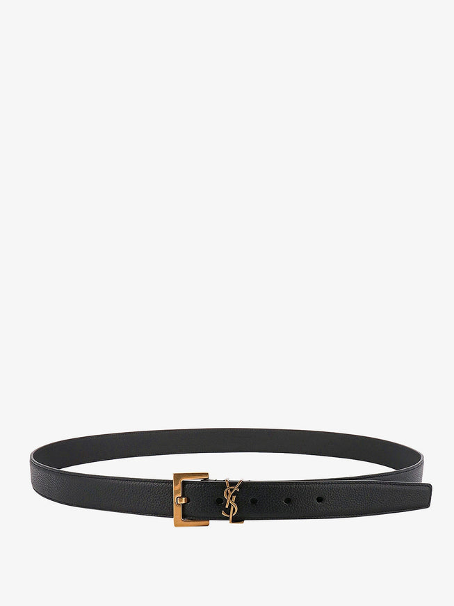Saint Laurent Leather Belt Nero