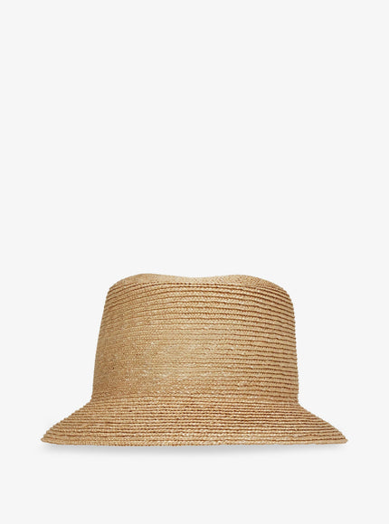 Saint Laurent Raffia Fedora Hat