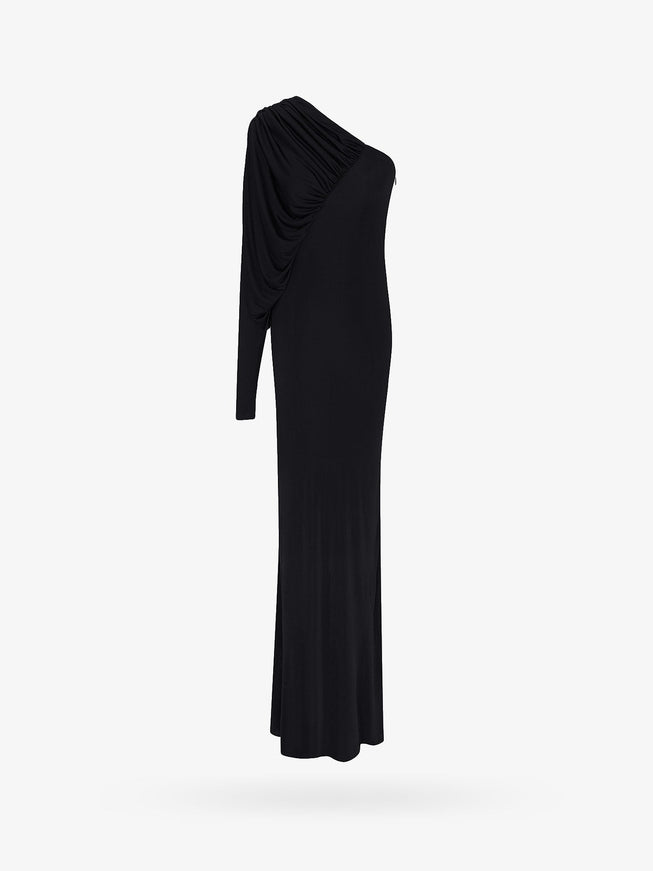 Saint Laurent Sustainable Viscose Dress 40 Nero