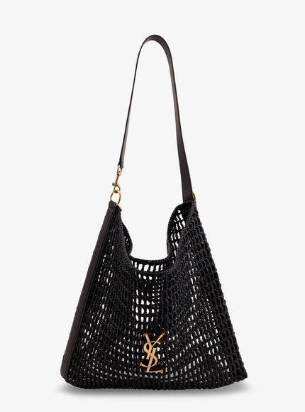 Saint Laurent Raffia Shoulder Bag Uni Nero Nero