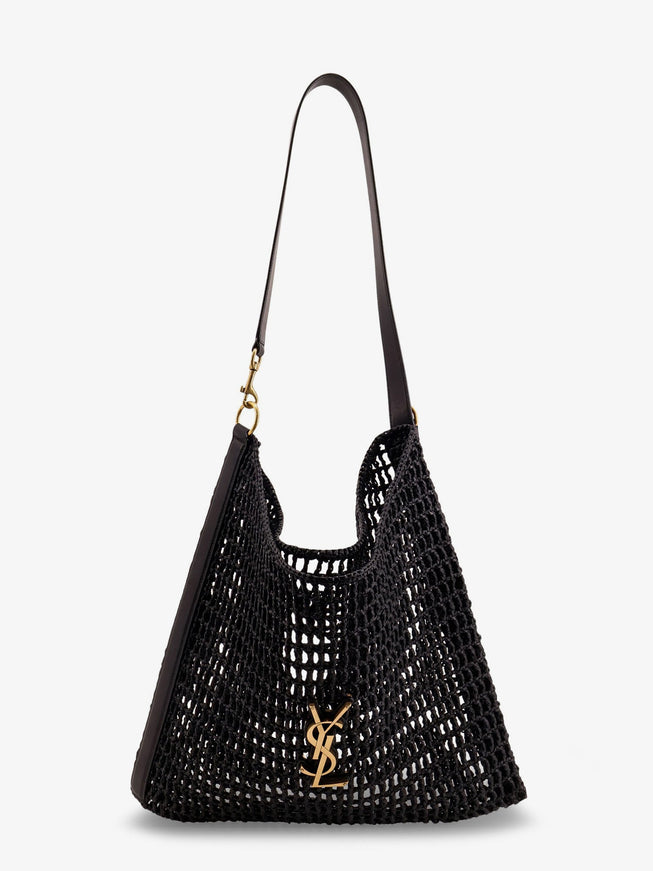 Saint Laurent Raffia Shoulder Bag Uni Nero Nero