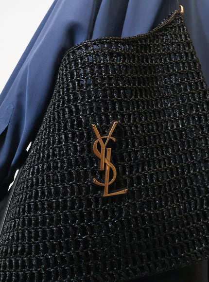 Saint Laurent Raffia Shoulder Bag