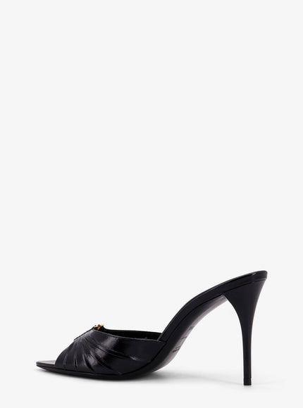 Saint Laurent Babylone 90 Leather Sandals