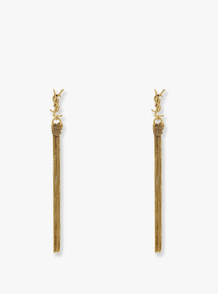 Saint Laurent Cassandre Metal Earrings Uni Dore