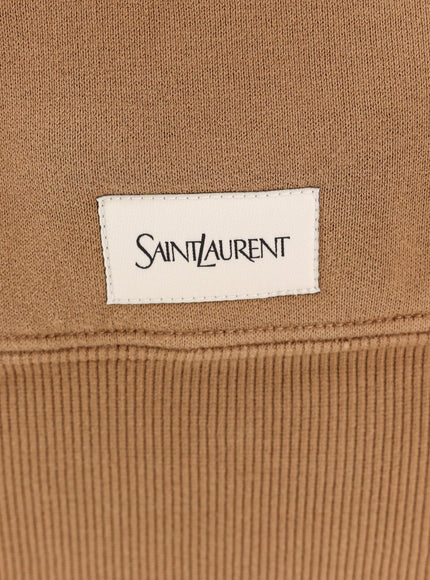 Saint Laurent Certified Cotton Sweatshirt With Logoed Label