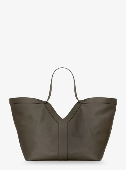 Saint Laurent Tote Y Hammered Leather Shoulder Bag