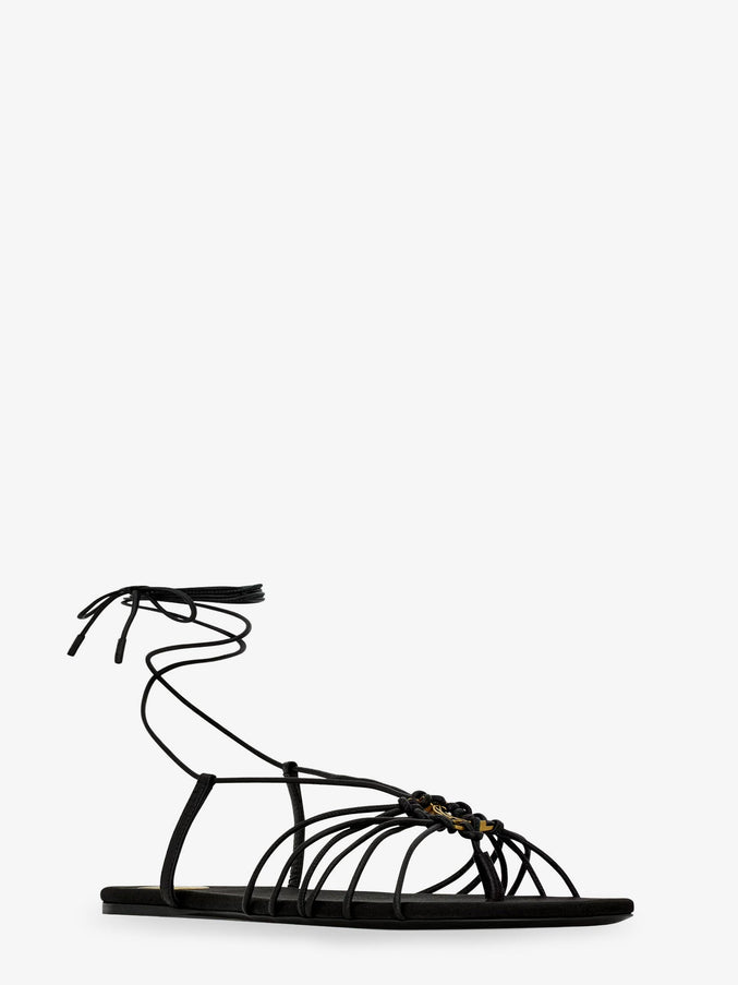 Saint Laurent Babylone Leather Sandals