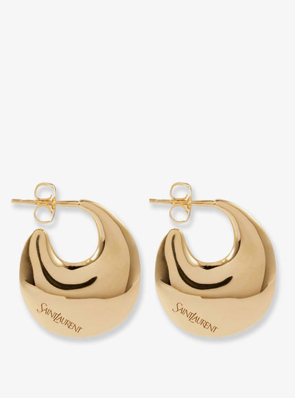 Saint Laurent Brass Earrings With Gold Finishes Uni Dore