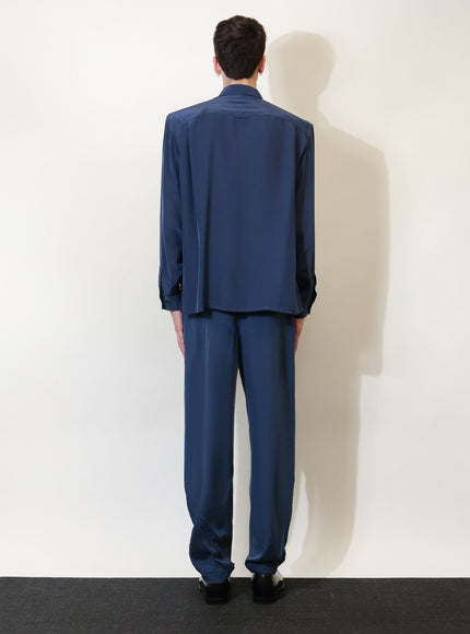 Saint Laurent Certified Viscose And Silk Shirt