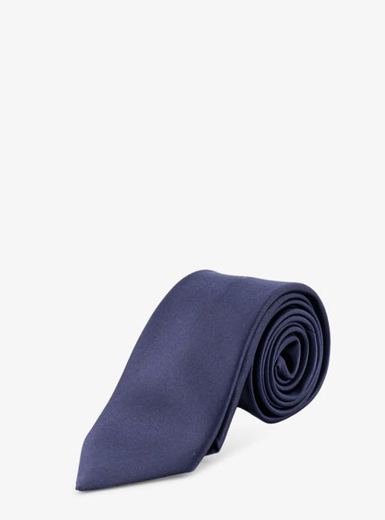 Saint Laurent Satin Tie L Navy