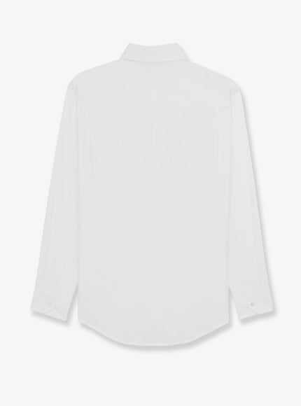 Saint Laurent Cassandre Cotton Shirt With Striped Pattern