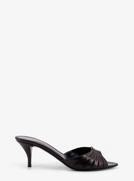 Saint Laurent Babylone 60 Leather Sandals Nero