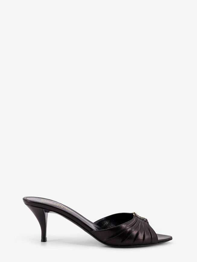 Saint Laurent Babylone 60 Leather Sandals Nero