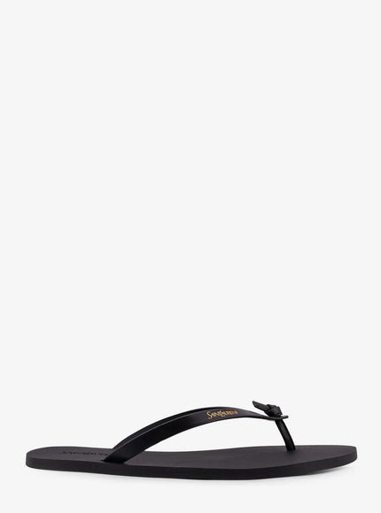 Saint Laurent Party Low Rubber Sandals Nero