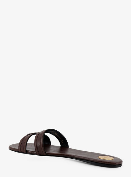Saint Laurent Mabrouka Leather Sandals